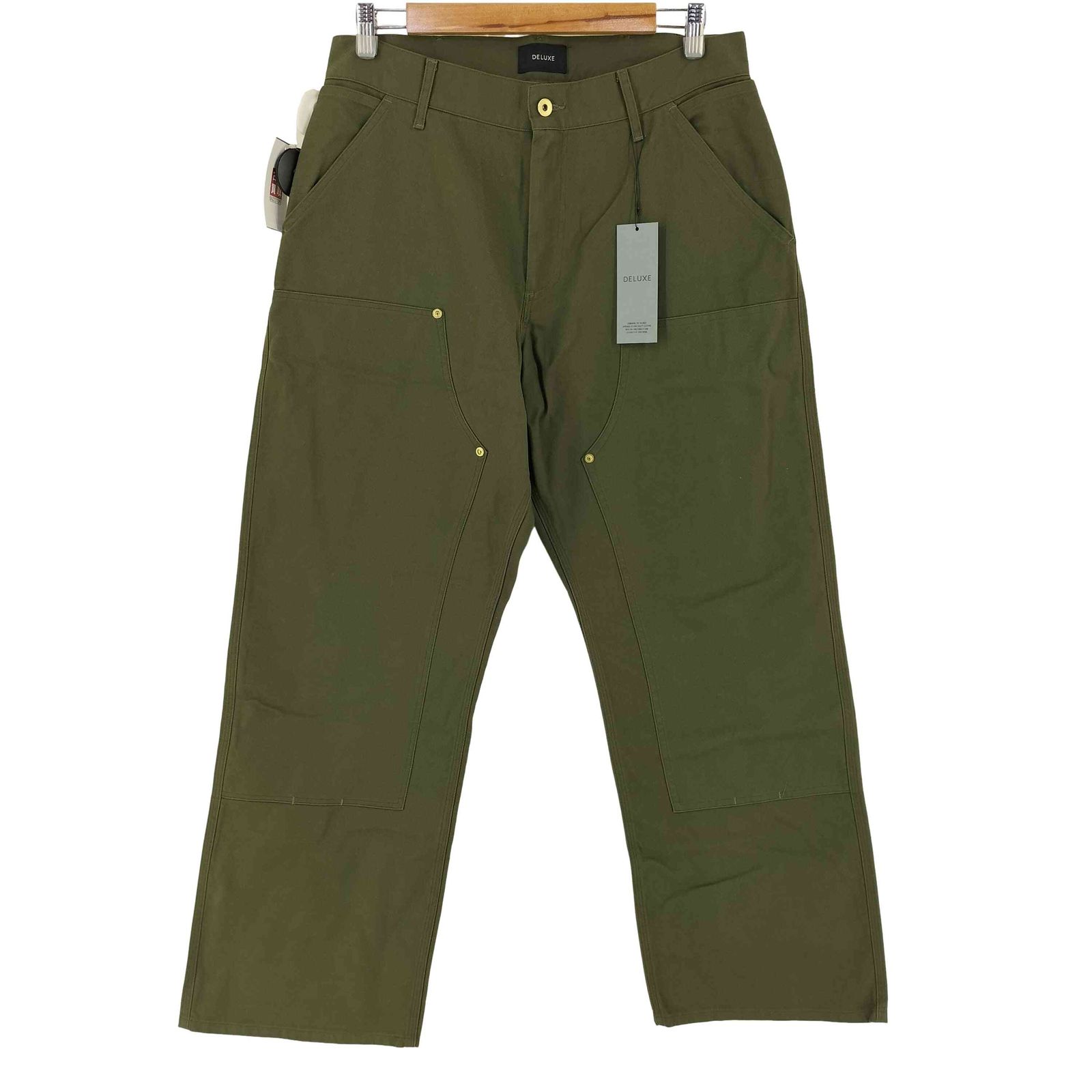デラックス DELUXE DOUBLE TROUBLE ダブル ドラブル フレンチコットン ダブルニー ワークパンツ メンズ L 18,221円