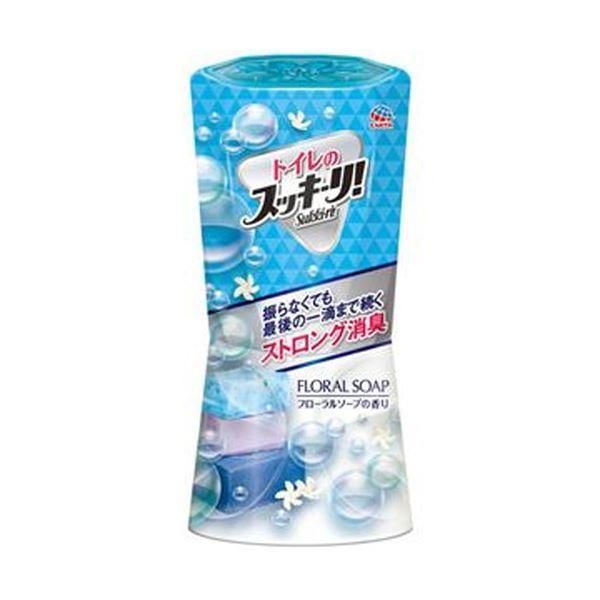 ds-（まとめ）アース製薬 トイレのスッキーリ フローラルソープ 400ml 1セット（3個）〔×10セット〕