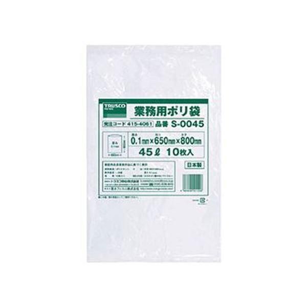 ds-（まとめ）TRUSCO 業務用ポリ袋 0.1×45LS-0045 1パック（10枚）〔×10セット〕 21,168円