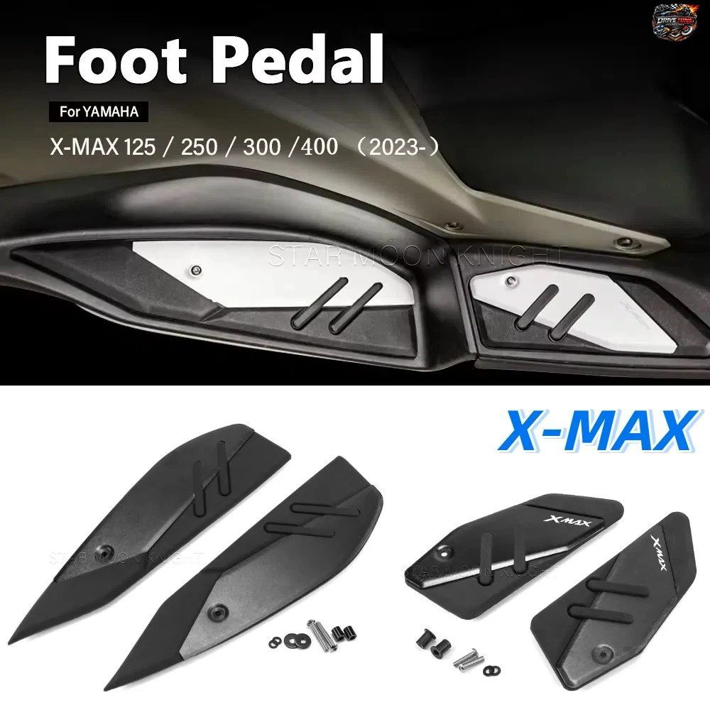 XMAX125 オートバイフットレストパッドフットパッドペダルプレートフットペグヤマハ XMAX 125 150 300 400 XMAX125 XMAX150 XMAX300 XMAX40