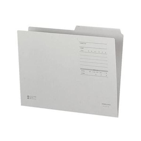 ds-(まとめ)コクヨ 1/2カットフォルダー(カラー・Fタイプ)A4 グレー A4-2FF-M 1セット(10冊)〔×20セット〕