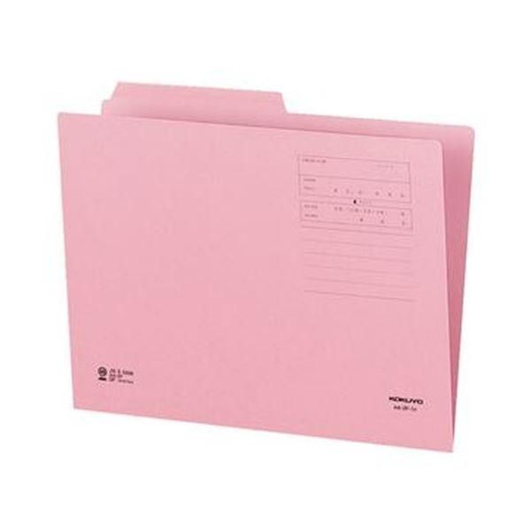 ds-(まとめ)コクヨ 1/2カットフォルダー(カラー)A4 第1見出し ピンク A4-2F-1P 1セット(10冊)〔×20セット〕