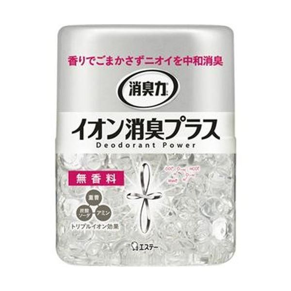 ds-（まとめ）エステー 消臭力 クリアビーズイオン消臭プラス 無香料 本体 320g 1個〔×20セット〕