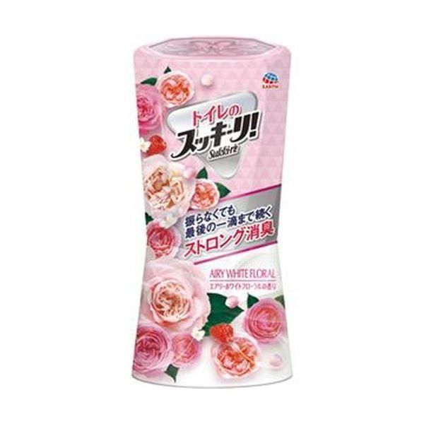 ds-（まとめ）アース製薬 トイレのスッキーリ エアリーホワイトフローラル 400ml 1個〔×20セット〕 10,648円