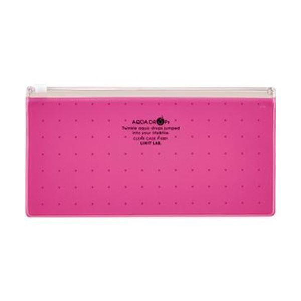 ds-（まとめ）リヒトラブ AQUA DROPsクリヤーケース PEN（通帳）赤 F-5301-3 1枚〔×50セット〕