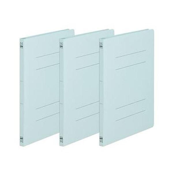 ds-（まとめ）TANOSEE フラットファイル（ノンステープルタイプ）A4タテ 150枚収容 背幅18mm 青 1パック（3冊）〔×100セット〕 18,986円