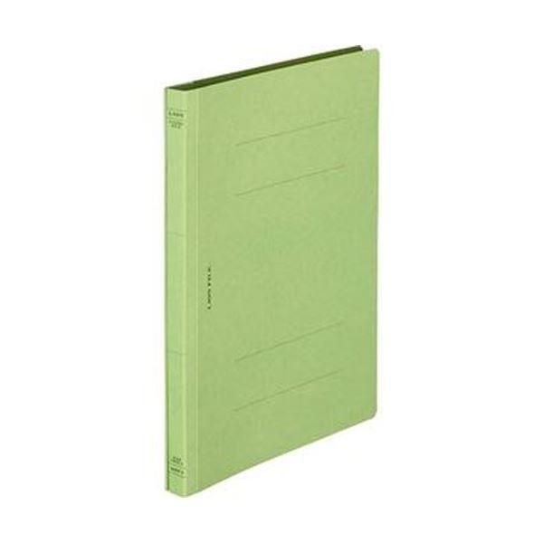 ds-（まとめ）ライオン事務器 フラットファイル（環境）樹脂押え具 B5タテ 150枚収容 背幅18mm 緑 A-529KB5S 1冊〔×100セット〕