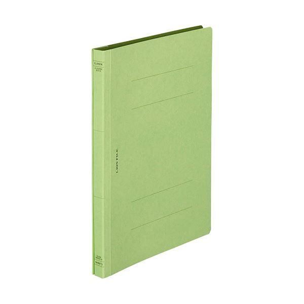 ds-（まとめ）ライオン事務器 フラットファイル（環境）樹脂押え具 B5タテ 150枚収容 背幅18mm 緑 A-529KB5S 1冊〔×50セット〕