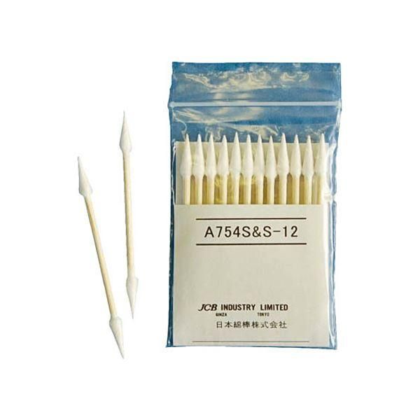 ds-（まとめ）日本綿棒 工業用綿棒 A754S-S-12 1袋（12本）〔×30セット〕