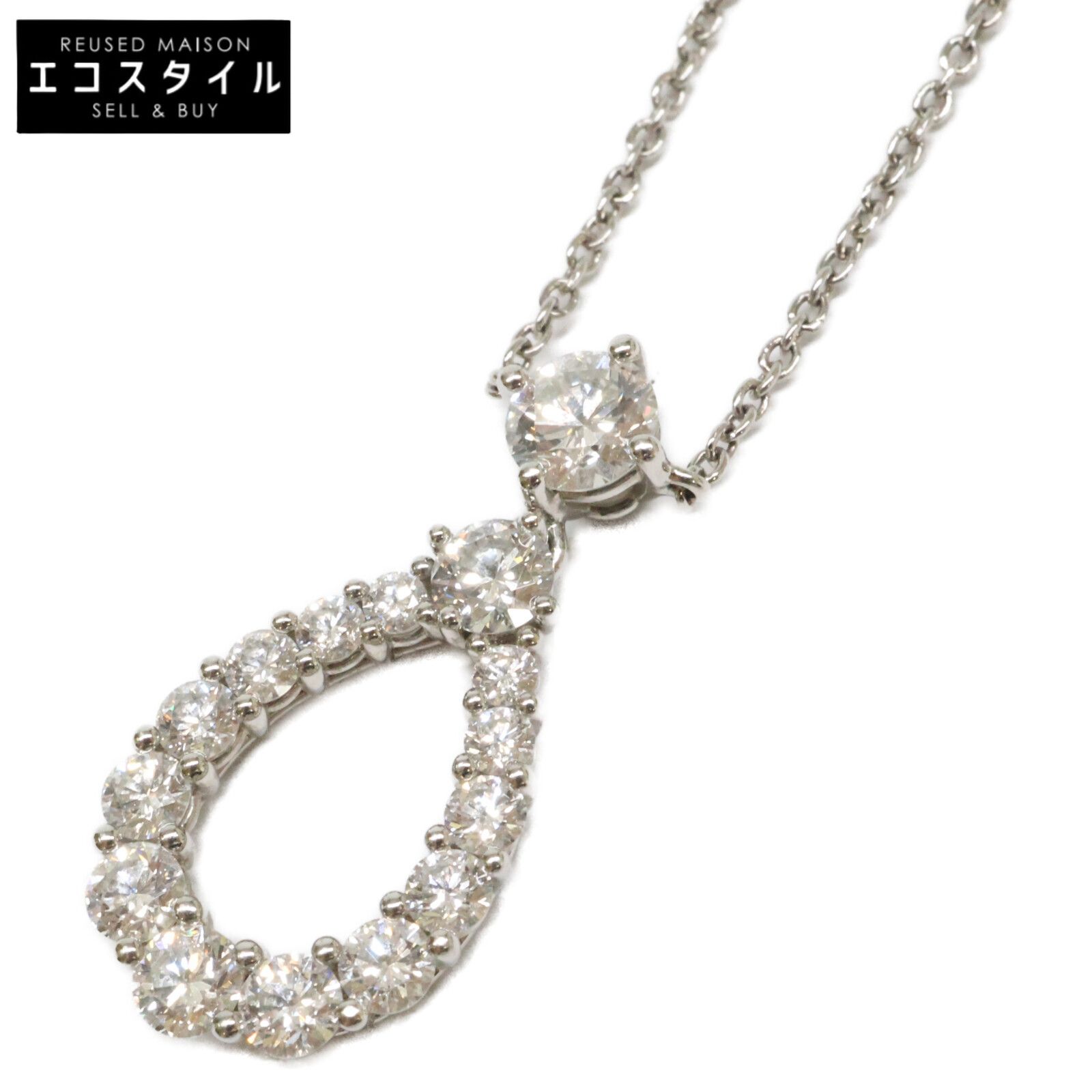HARRY WINSTON　ハリーウィンストン　PT950 ループ・ペンダント エクストララージ ダイヤモンド
