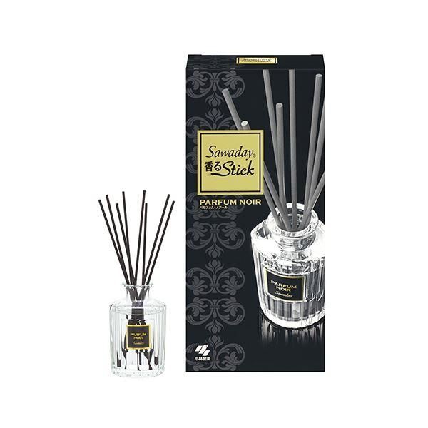 ds-（まとめ）小林製薬 Sawaday 香るスティックパルファム ノアール 本体 70ml 1セット〔×10セット〕