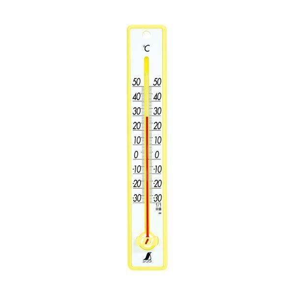 ds-（まとめ）シンワ 寒暖計 25cm イエロー48357 1個〔×10セット〕 8,062円