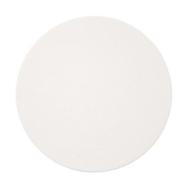 ds-（まとめ）TANOSEE ペーパーコースター無地（丸）厚さ0.5mm 1パック（200枚）〔×10セット〕