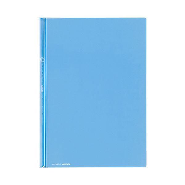 ds-（まとめ）コクヨ レールクリヤーホルダー（カラーズ）PET A4タテ 20枚収容 青 フ-TPC760B 1セット（5冊）〔×10セット〕