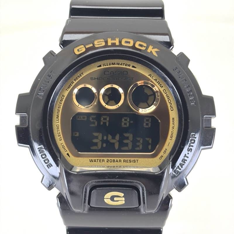 【美品・ケース・取説付き】CASIO カシオ／G-SHOCK DW-6900CB-1JF／クォーツ／樹脂／ブラック・ゴールド