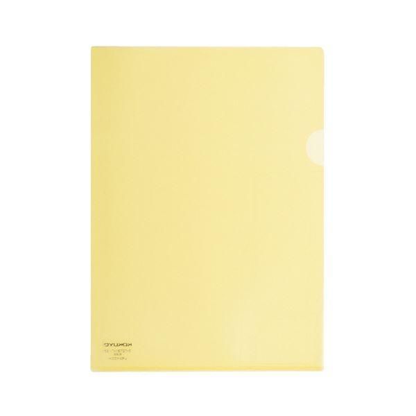 ds-（まとめ）コクヨ クリヤーホルダースーパークリヤー10（テン）B5 レモンイエロー フ-TC751-7 1セット（5枚）〔×10セット〕
