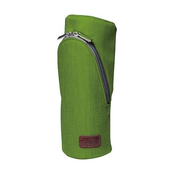 ds-（まとめ）ソニック スマ・スタ カーム立つペンケース グリーン FD-1607-G 1個〔×5セット〕
