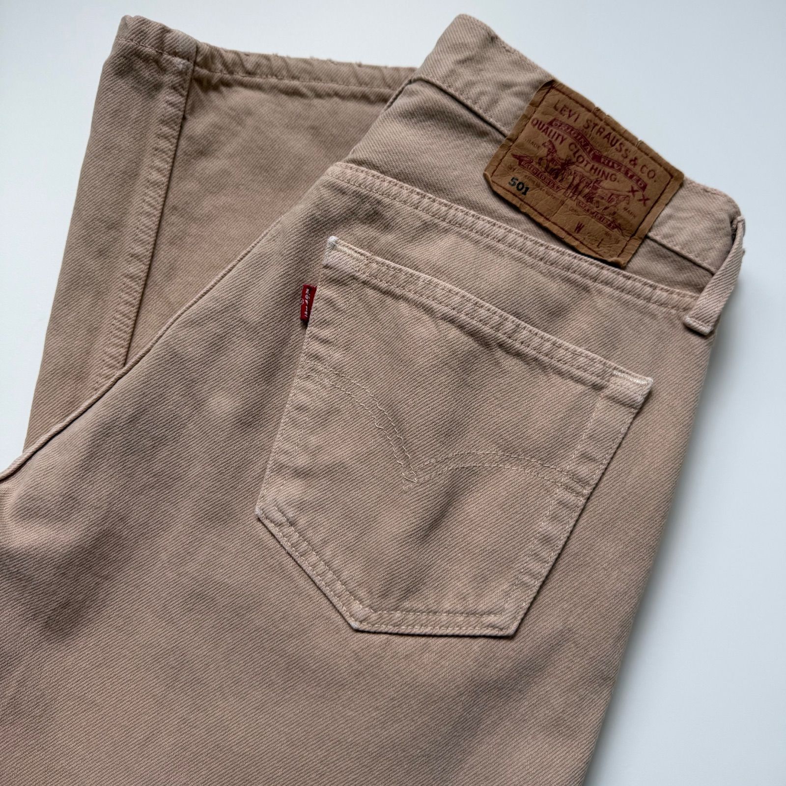 euro Levi’s 501 beige W32 L32 made in UK ユーロリーバイス ベージュ