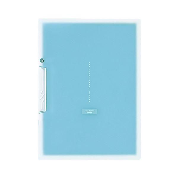 ds-（まとめ）コクヨ イージークリップファイル（コロレー）PP表紙 A4タテ 20枚収容 ブルー F-VFH100B 1セット（5冊）〔×5セット〕
