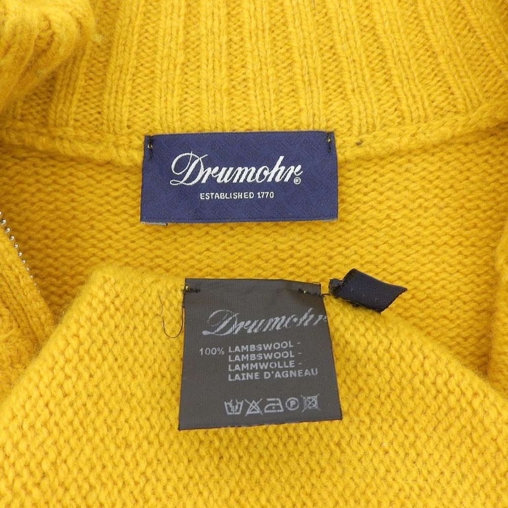 Drumohr ドルモア ハーフジップ ウール ニット プルオーバー トップス