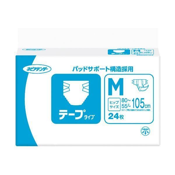 ds-（まとめ）王子ネピア ネピアテンダー テープタイプM 1パック（24枚）〔×2セット〕
