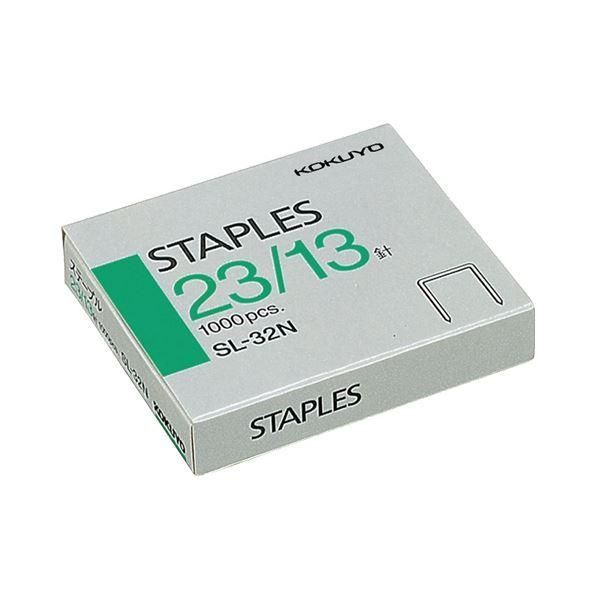 ds-（まとめ）コクヨ ステープル針 23/13号針100本連結×10個入 SL-32N 1セット（10箱）〔×2セット〕