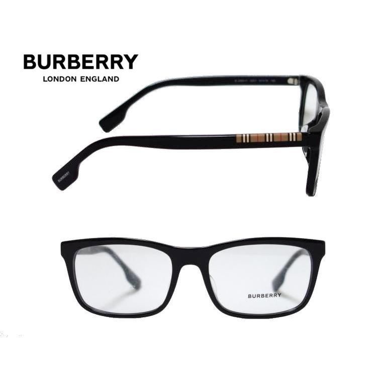 【BURBERRY】 バーバリー メガネフレーム　BE2334F　3001　ブラック　フルフィットモデル　国内正規品