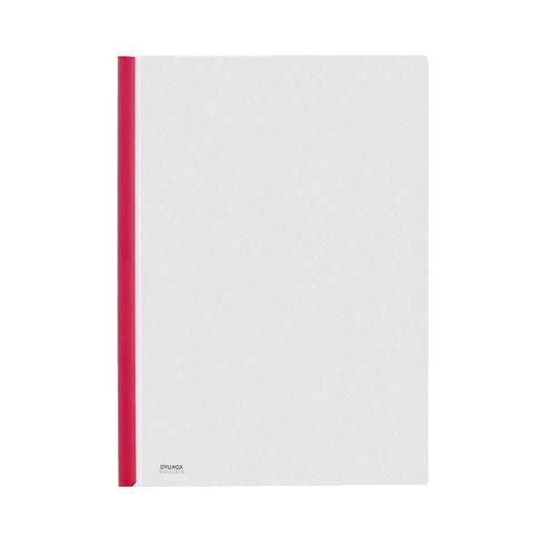 ds-（まとめ）コクヨ カラーレールクリヤーホルダーA4タテ 20枚収容 赤 フ-760NR 1セット（20冊）〔×2セット〕