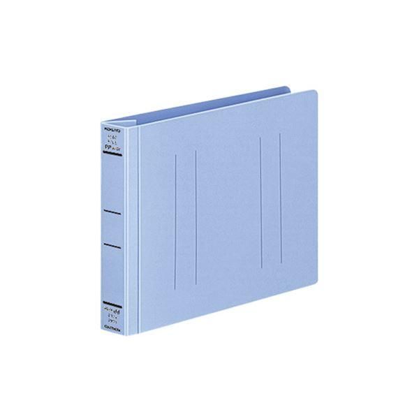 ds-(まとめ)コクヨ フラットファイル(PPワイド)B6ヨコ 250枚収容 背幅30mm 青 フ-HW18NB 1セット(10冊)〔×2セット〕
