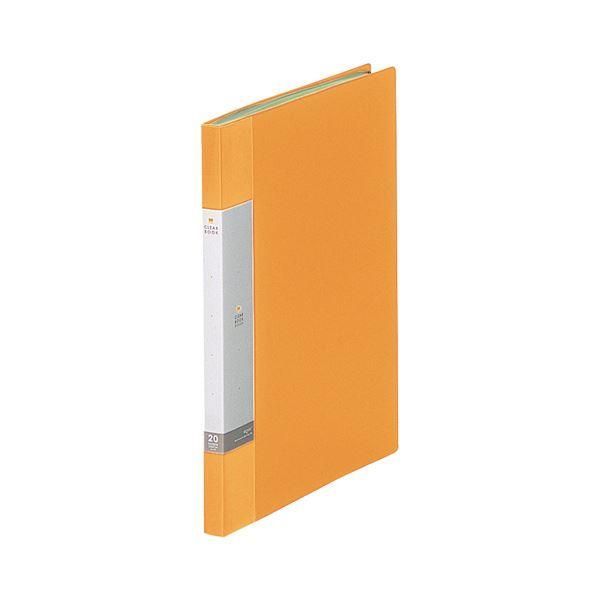 ds-（まとめ）リヒトラブ リクエスト クリヤーブックA4タテ 20ポケット 背幅16mm 黄 G3201-5 1セット（10冊）〔×2セット〕