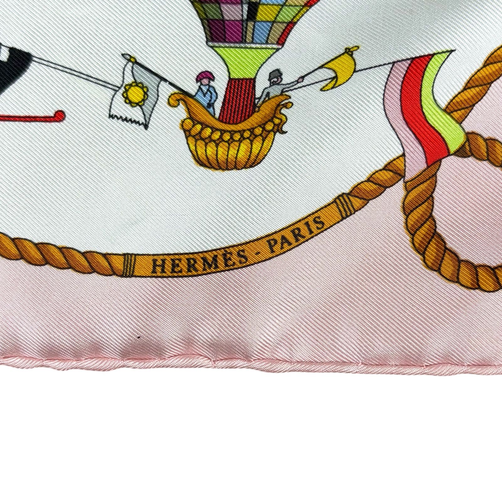 HERMES LES FOLIES DU CIEL Silk Scarf Carre45 エルメス カレ45