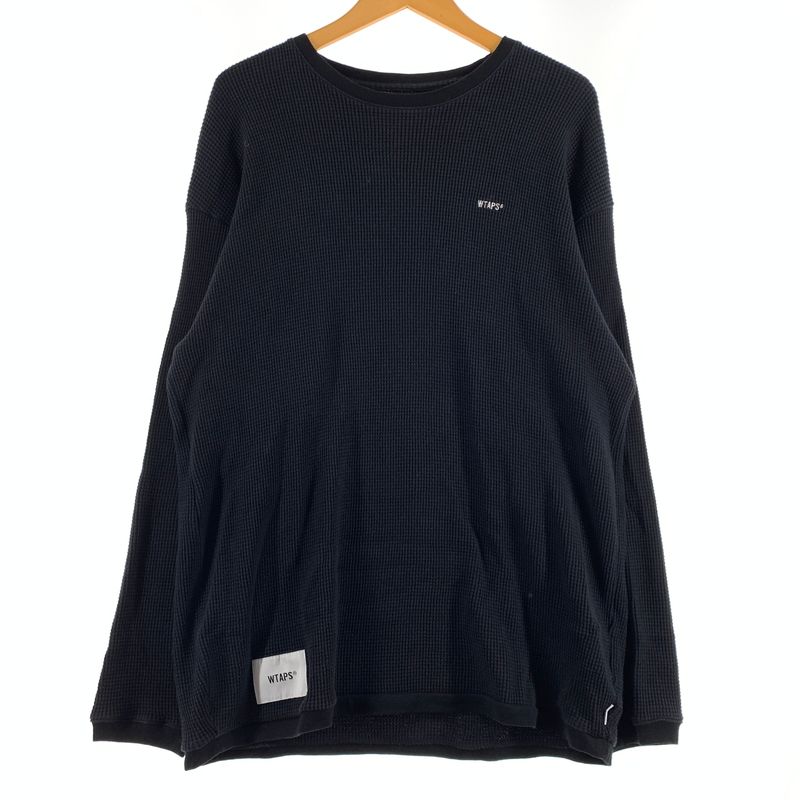 【中古品】 WTAPS ダブルタップス WAFFLE L/S COPO 211ATDT-CSM28 ワッフル ロングスリーブ Tシャツ 長袖 トップス サーマルカット 【142-260809-ko-20-tei】
