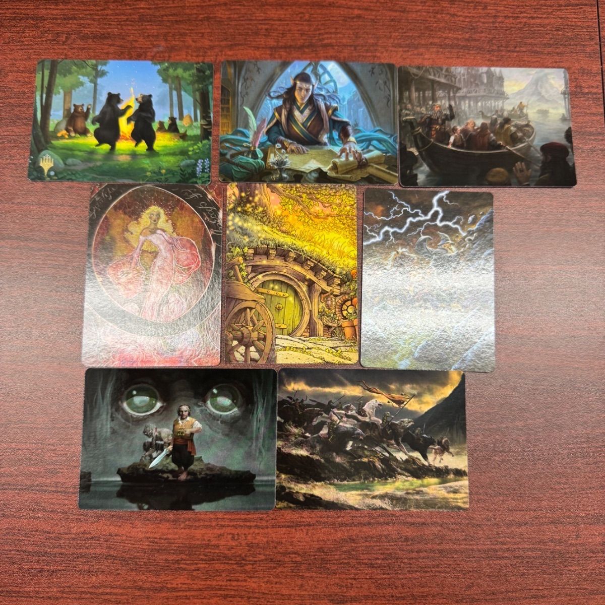 MTG 아트 카드 포일 스탬핑 사인 아트 카드 일본어 영어 세트 요약 HOB 호빗 호빗 반지의 제왕