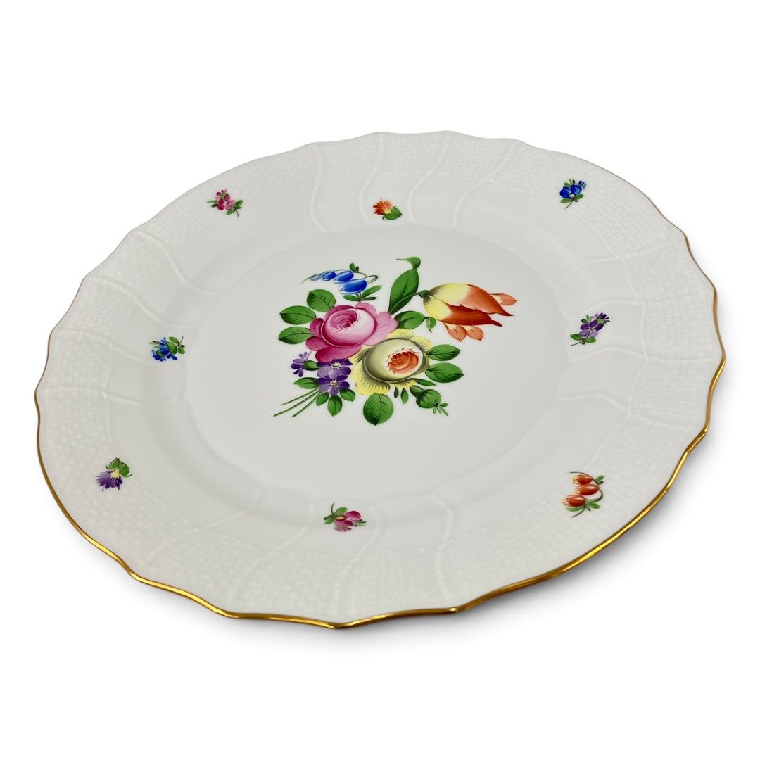Herend プレート 1524 大皿 花柄 ヘレンド 16cm 中古 N11535175