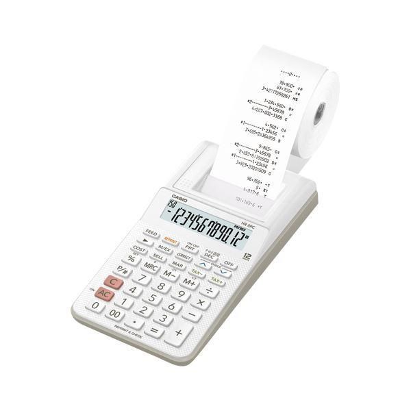 ds-カシオ プリンター電卓 ホワイト HR-8RC-WE