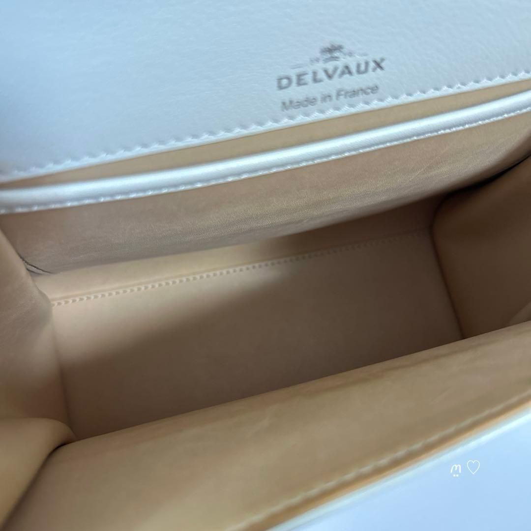 DELVAUXデルヴォー タンペートPM ハンドショルダーバッグ アイボリー 