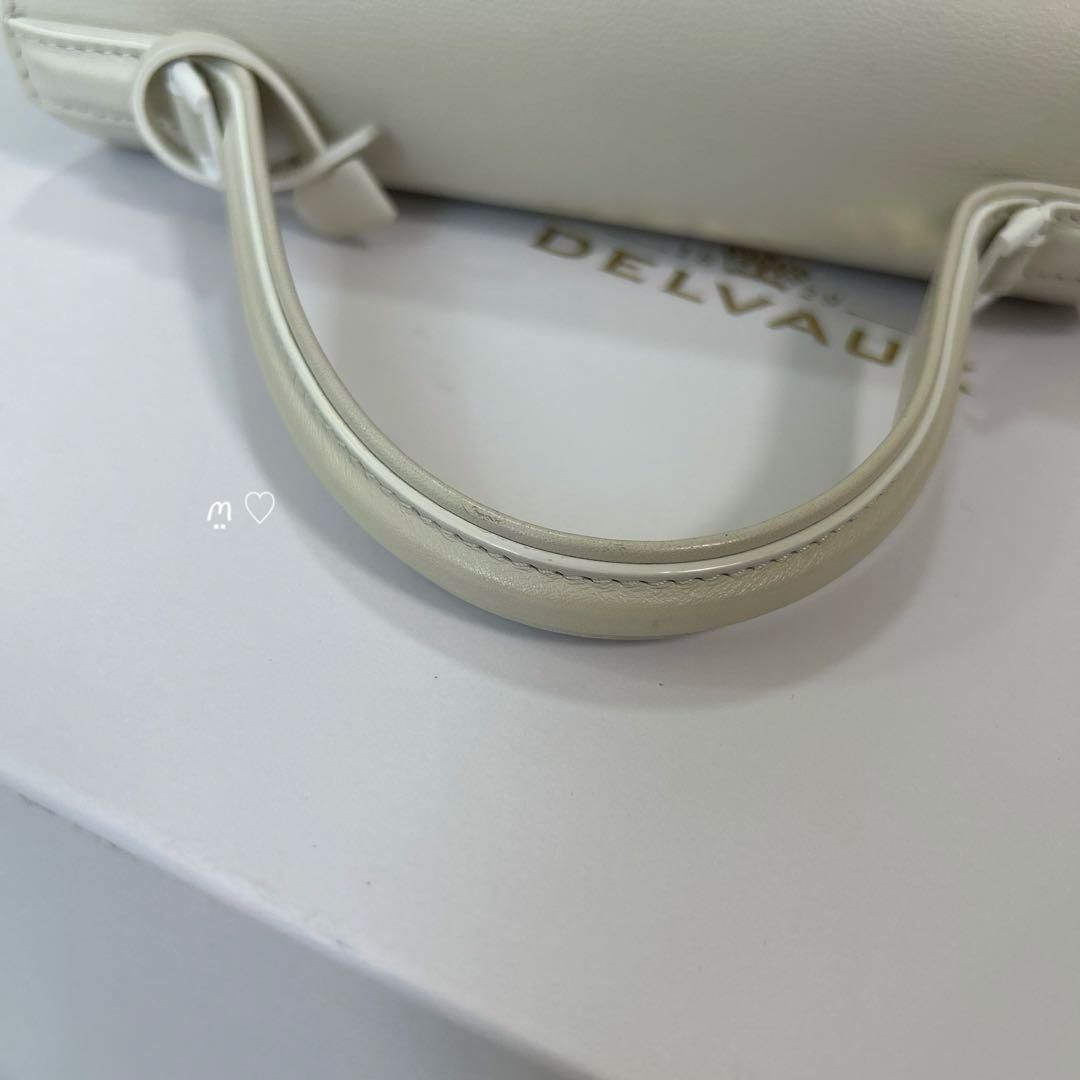 DELVAUXデルヴォー タンペートPM ハンドショルダーバッグ アイボリー 