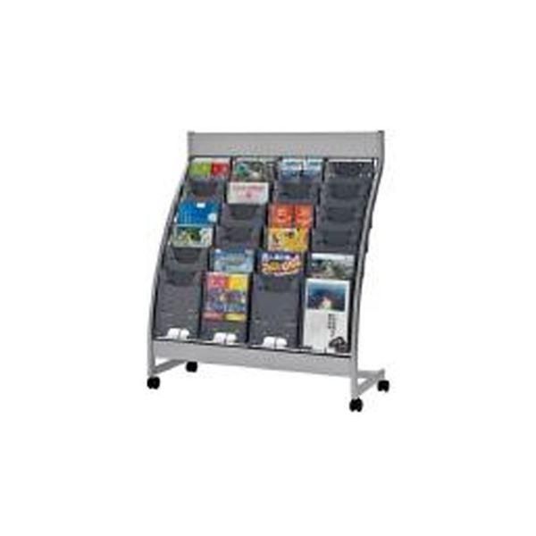 ds-エヌケイ パンフレットスタンド PSL-C406-GR(ケース色グレー）4列6段〔組立品〕 58,314円