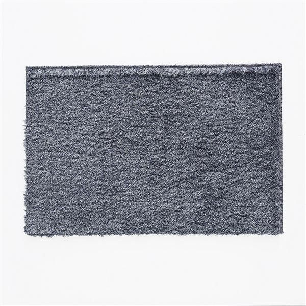 ds-防炎・アレルブロック 玄関マット 〔約50×80cm ネイビー〕 ポリエステル100％ ネオグラス スミノエ 〔エントランス 入口〕