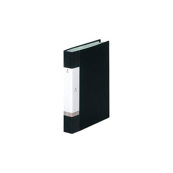 ds-（まとめ）LIHITLAB クリヤーブック リクエスト60P G3203-24 黒〔×10セット〕
