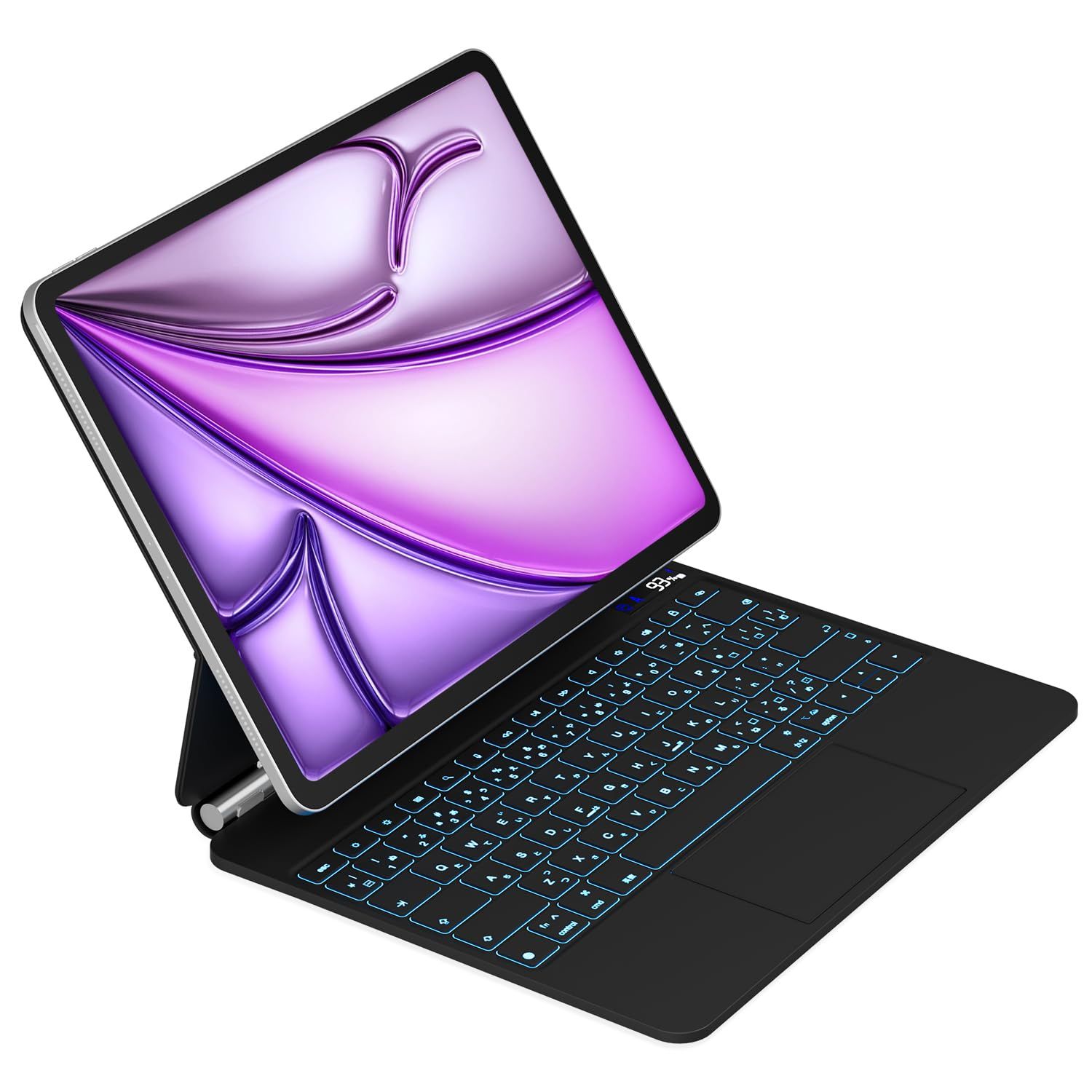 M4/M3/M2） 13インチ（ iPad Pro12.9インチ(第3-6世代) に適用 iPad | 日本語配列 トラックパッド 7色バックライトショートカットキー列 Air 磁気吸着 角度調整 学生 マジックキーボード ビジネス 日本語取扱説明書付き ブラ