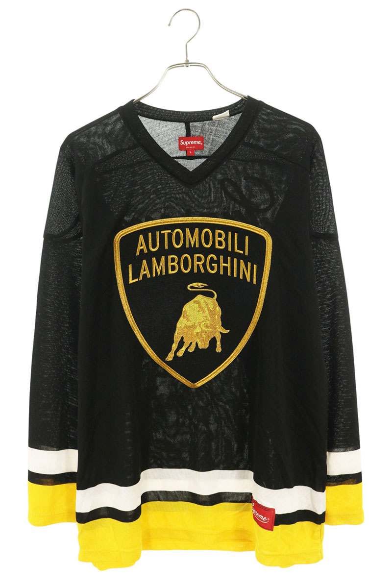 シュプリーム 20SS Automobili Lamborghini Hockey Jersey ホッケーゲームシャツ長袖カットソー メンズ L 20,239円