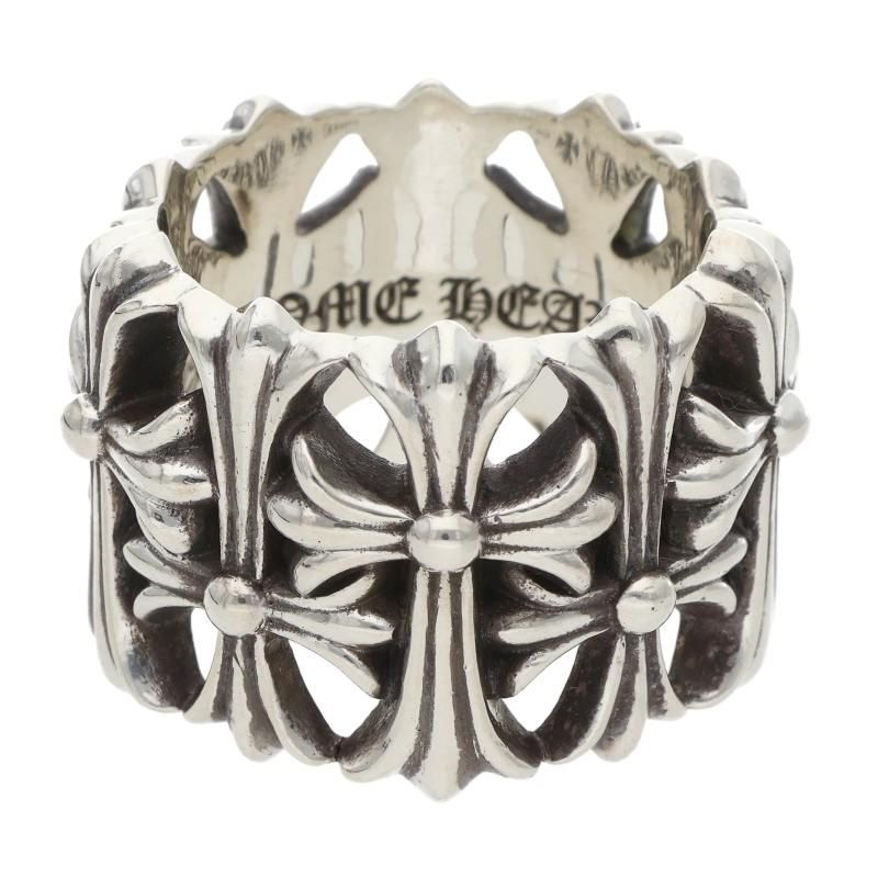 Chrome Hearts セメタリークロスリング　21号 クロムハーツ CEMETERY/セメタリークロス シルバーリング メンズ 26号