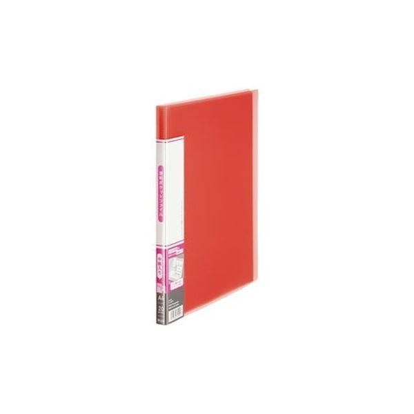 ds-（まとめ）プラス 透明ポケットF FC-920TP 20P ピンク〔×30セット〕