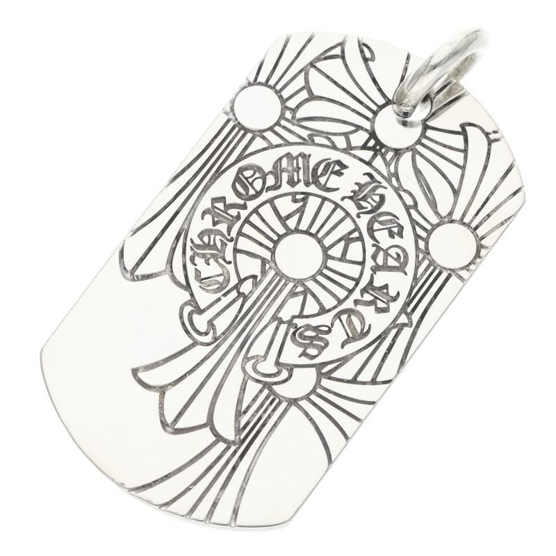 クロムハーツ D/TAG LRG GOD BLESS/ゴットブレスドッグタグ ラージドッグタグネックレストップ メンズ