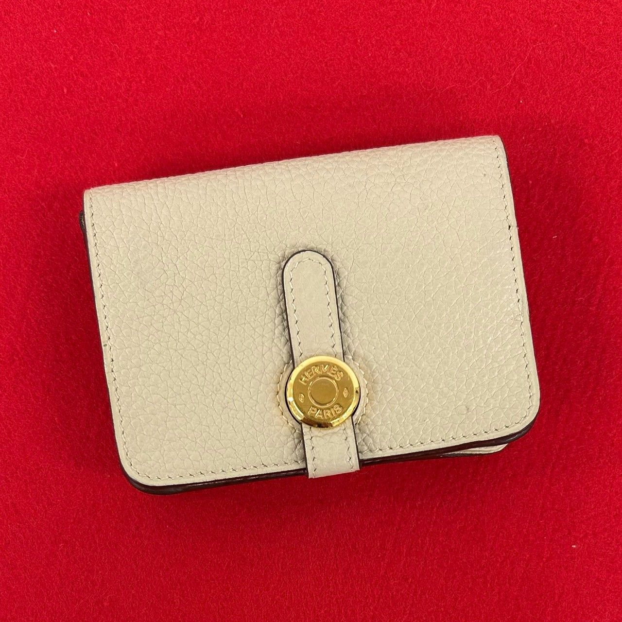 極 美品 希少品 □L 刻印 HERMES エルメス ドゴン トリヨンクレマンス コインケース 小銭入れ ミニ ウォレット パーシュマン 38135 52,080円