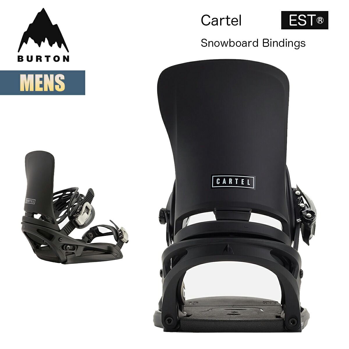 バートン ビンディング メンズ 26-27 Burton カーテル EST 27WIN-105551 Mens Cartel EST Snowboard Bindings スノーボード バインディング 正規品 30,030円