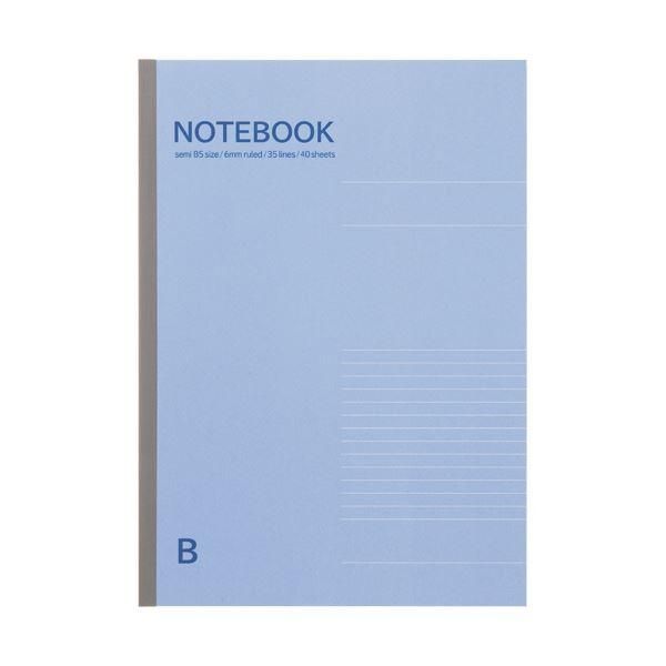 ds-（まとめ）TANOSEE ノートブック セミB5 B罫6mm 40枚 ブルー 1冊 〔×100セット〕 11,030円