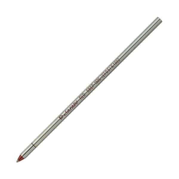 ds-（まとめ）プラチナ 油性ボールペン 替芯（低粘度油性） 0.5mm 赤 SBSP-150S-（EF0.5） #2 1本 〔×50セット〕