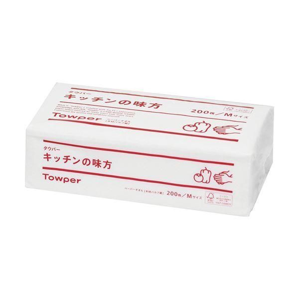 ds-(まとめ)トライフ タウパー キッチンの味方 M 200枚 1パック 〔×50セット〕